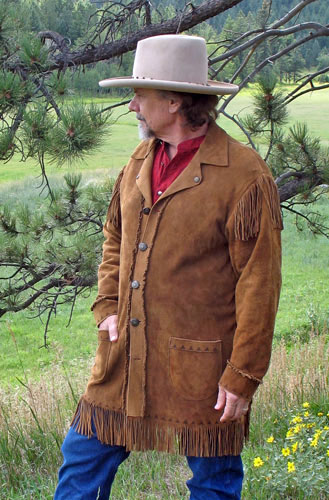 Deerskin Painted Metis Buckskin Scout Coat