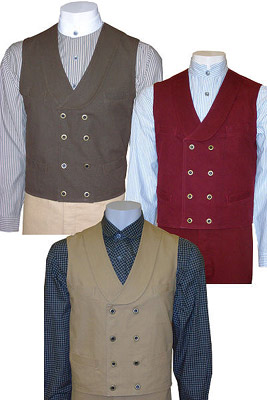 Classic Double Breasted Old West Vest [CM59] : Old Trading Post ...