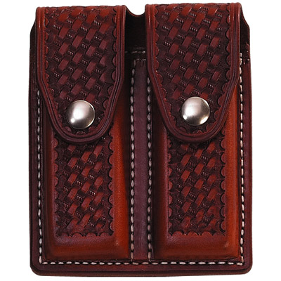 (image for) Covered Leather Double Clip Belt Pouch