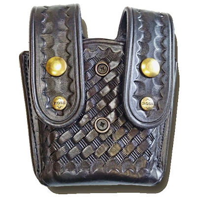 (image for) Covered Leather Double Clip / Magazine Belt Pouch