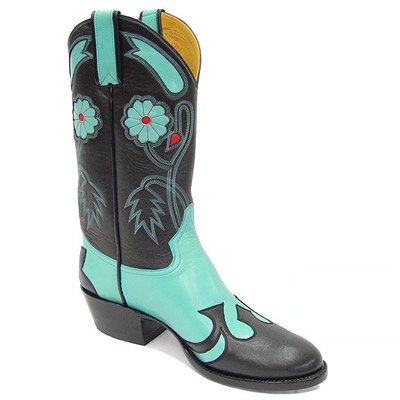 Desert Rose Leather Cowboy Boots