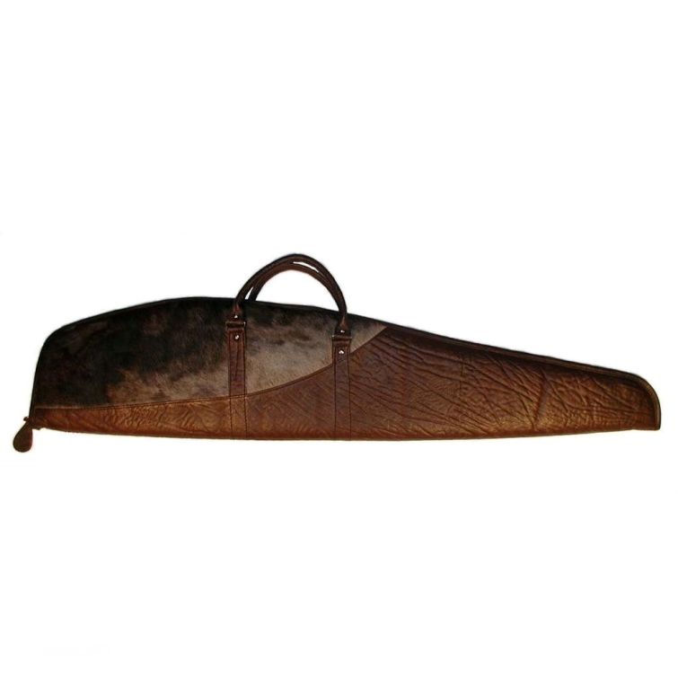 (image for) African Blesbok & Cape Buffalo Hair On Hide Rifle Case