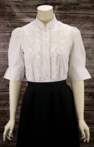 (image for) Karen Frontier Style Short Sleeve Lace Blouse