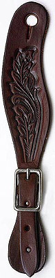 (image for) Leaf Tooling Western Leather Spur Strap