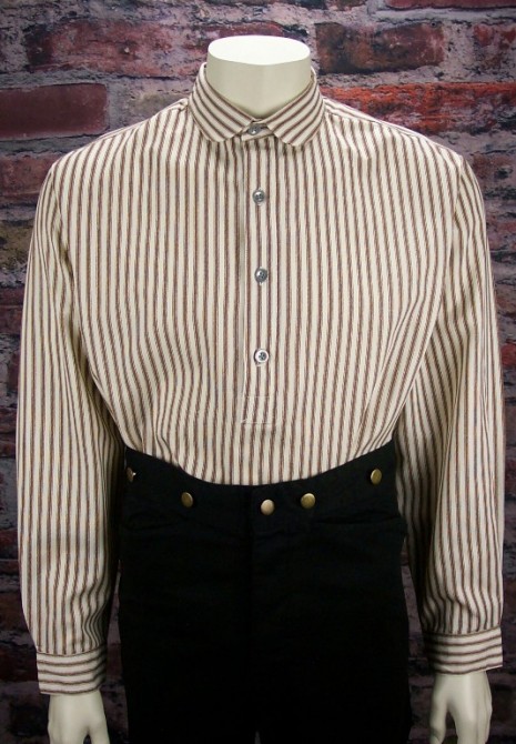 (image for) Mens 1861 Shiloh Classic Cotton Pullover Frontier Shirt