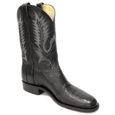 Ostrich Leg Roper Handmade Cowboy Boots [CA-1XROOSTLEG ...