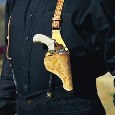 Western Shoulder and Suspender Pistol Holsters : Old West Gun Leather ...