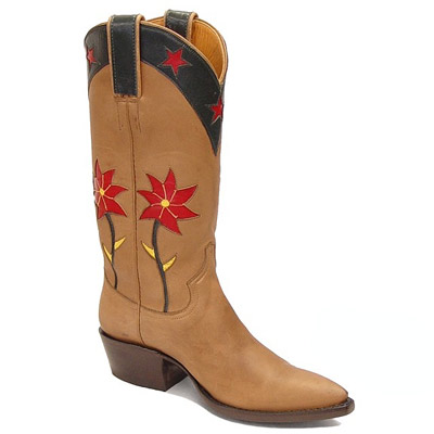 (image for) Spiny Rose Handmade Leather Cowboy Boots