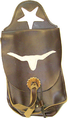 (image for) Steer Head Western Leather Horn Bag