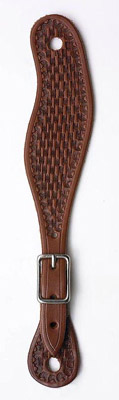 (image for) Waffle Tooling Western Leather Spur Strap