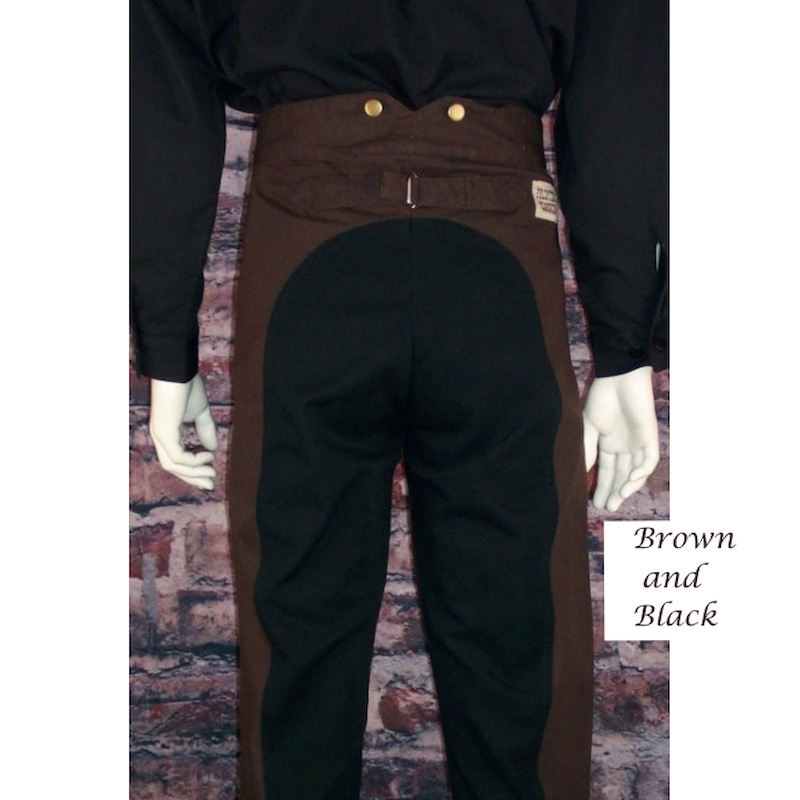 (image for) Western Cowboy Cotton Canvas Saddle Trousers