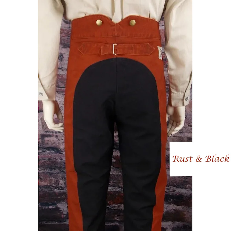 (image for) Western Cowboy Cotton Canvas Saddle Trousers