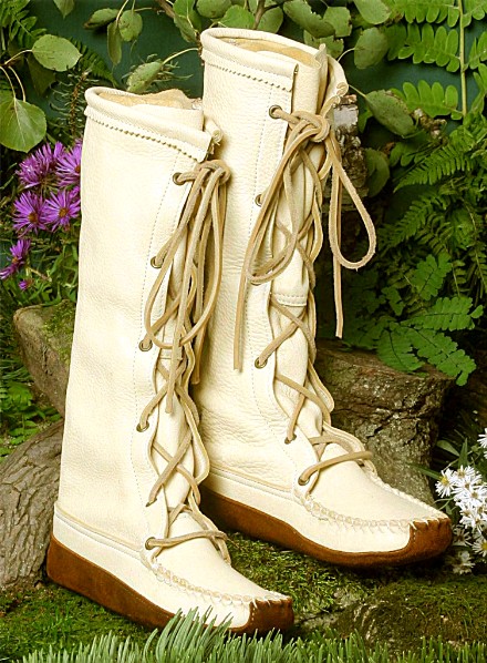 Women’s Knee High Deerskin Boots [1640] : OldTradingPost.com is an ...