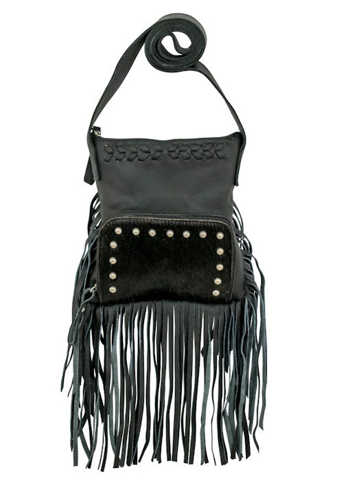 (image for) Fringed Cowgirl Crossbody w/ Front Compartment