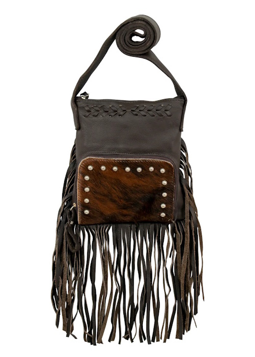 (image for) Fringed Cowgirl Crossbody w/ Front Compartment