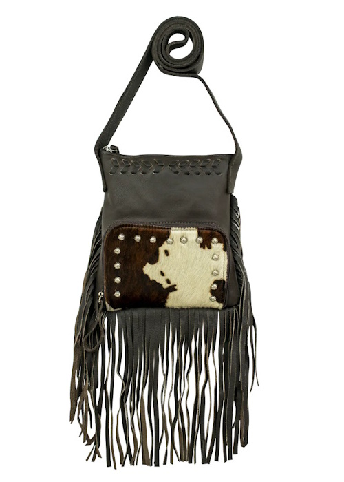 (image for) Fringed Cowgirl Crossbody w/ Front Compartment