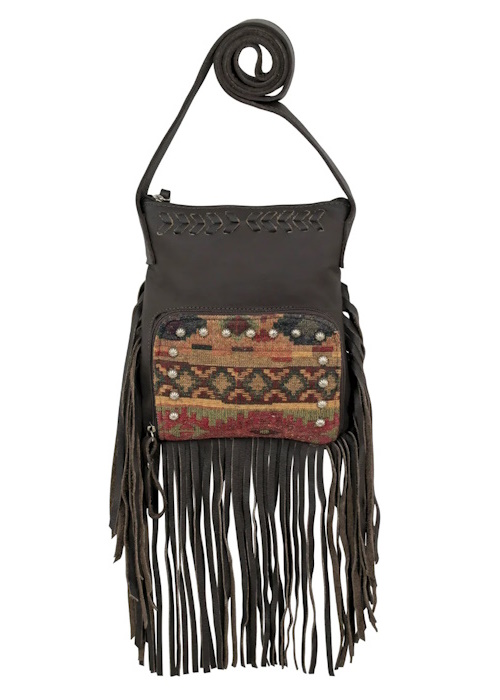 (image for) Fringed Cowgirl Crossbody w/ Front Compartment