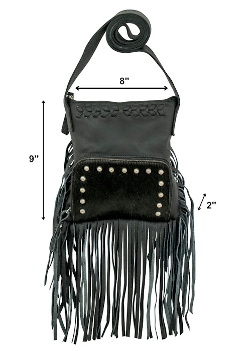 (image for) Fringed Cowgirl Crossbody w/ Front Compartment