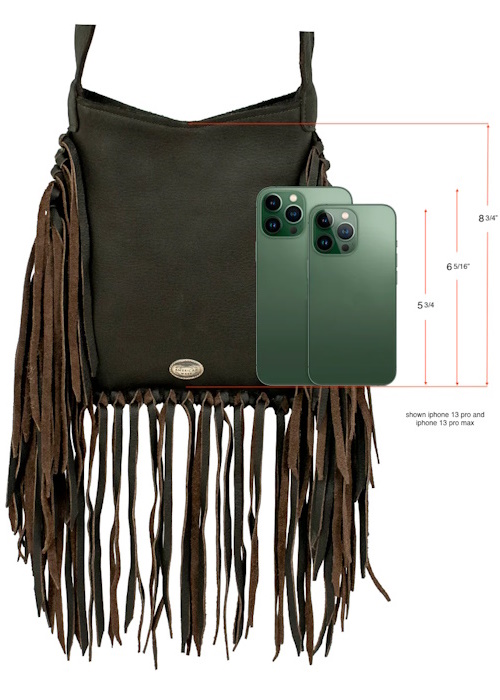 (image for) Fringed Cowgirl Crossbody w/ Front Compartment