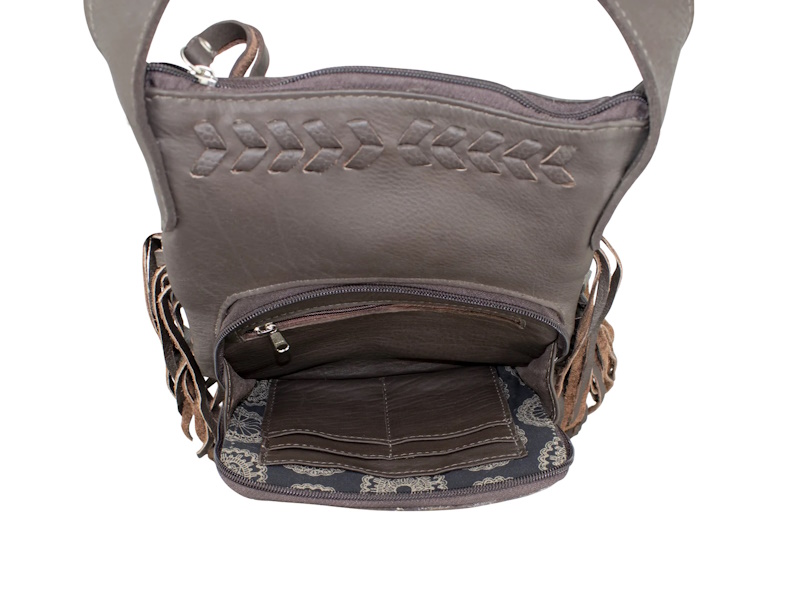 (image for) Fringed Cowgirl Crossbody w/ Front Compartment