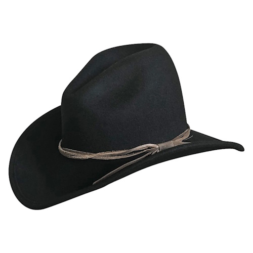 Lonesome Gus Black Premium 100% Wool Western Cowboy Hat [1852] : Old ...