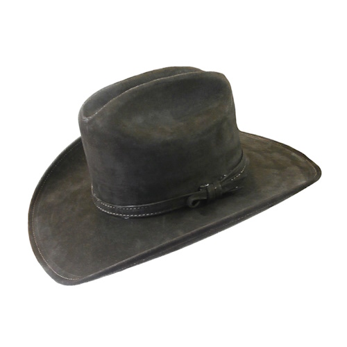 (image for) Brown Suede Leather Western Cowboy Hat