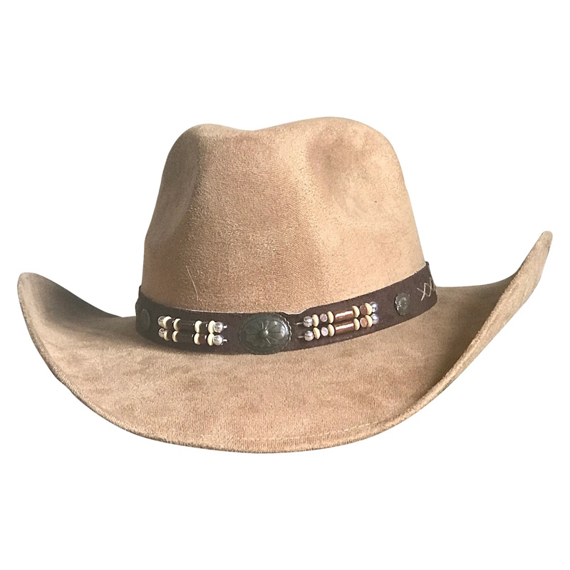 Suede Canyon Western Cowboy Hat in Beige [2472TAN] : Old Trading Post ...