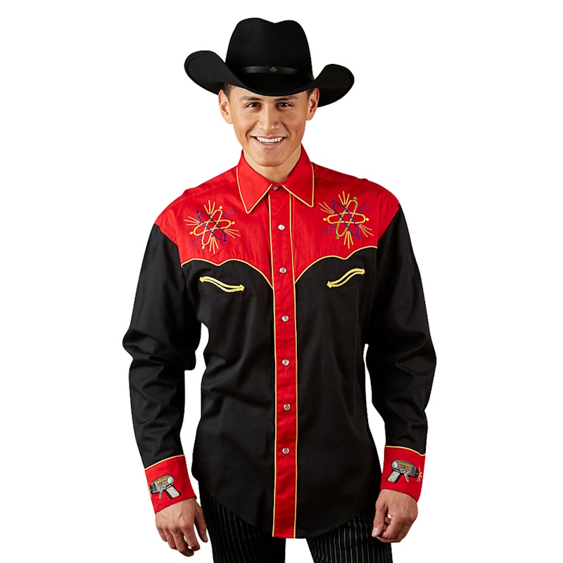 (image for) Rockmount Men's Atomic Cowboy Embroidered Western Shirt