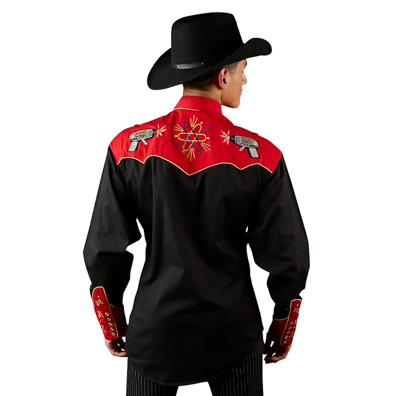 (image for) Rockmount Men's Atomic Cowboy Embroidered Western Shirt