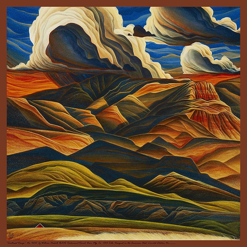 (image for) Limited Edition Southwest Range Silk Scarf by William Haskell