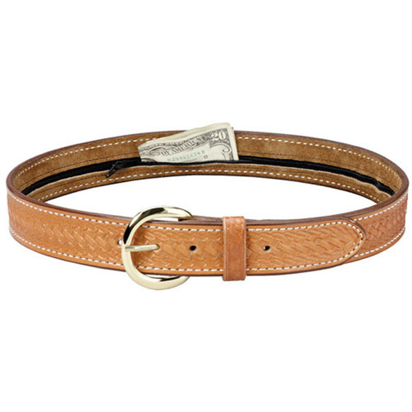 (image for) 1 1/2" Suede Lined Leather Money Belt