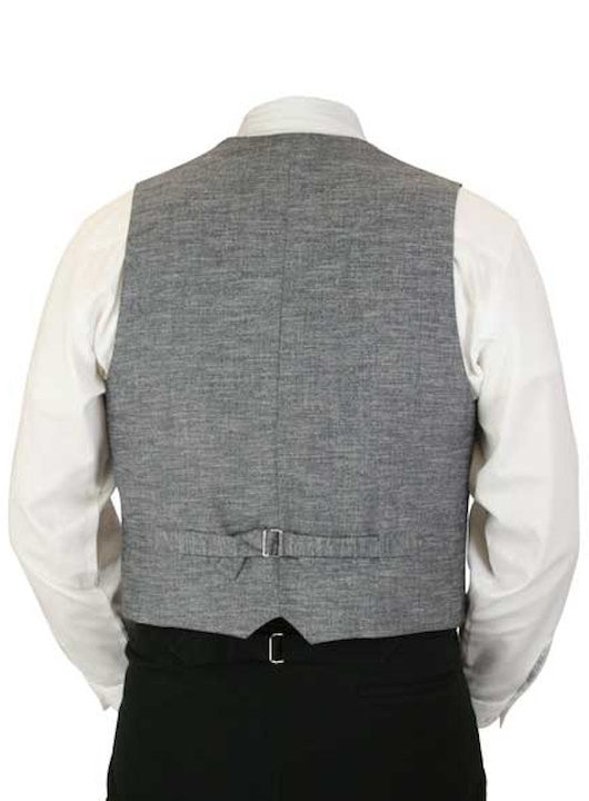 (image for) Dawson Western Cotton Blend Vest with Black Contrast Piping